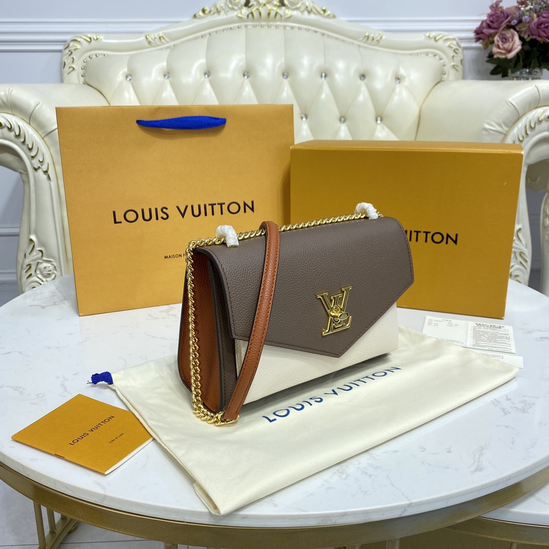 Louis Vuitton MYLOCKME CHAIN BAG Shoudler Bag M58949 Smokey/Quartz/Caramel